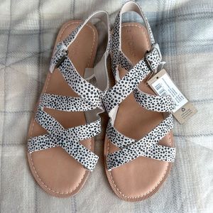 NWT TOMS Sicily Strappy Leather Sandal